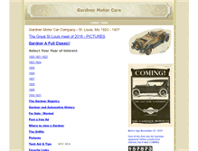 Tablet Screenshot of gardnermotorcars.com